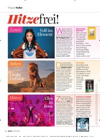 Titelbild der Ausgabe 9/2019 von Kultur: Hitze frei!. Zeitschriften als Abo oder epaper bei United Kiosk online kaufen.
