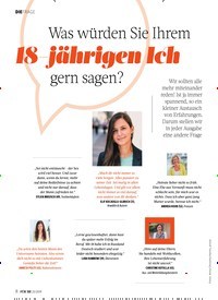 Titelbild der Ausgabe 23/2019 von DIEFRAGE: Was würden Sie Ihrem 18-jährigen Ich gern sagen?. Zeitschriften als Abo oder epaper bei United Kiosk online kaufen.
