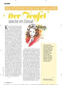 Titelbild der Ausgabe 24/2019 von KOLUMNE: Der Teufelsteckt im Detail. Zeitschriften als Abo oder epaper bei United Kiosk online kaufen.