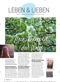 Titelbild der Ausgabe 9/2024 von Mein Therapeut, der Wald. Zeitschriften als Abo oder epaper bei United Kiosk online kaufen.