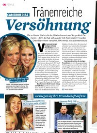 Titelbild der Ausgabe 31/2018 von CAMERON DIAZ: Tränenreiche:Versöhnung. Zeitschriften als Abo oder epaper bei United Kiosk online kaufen.