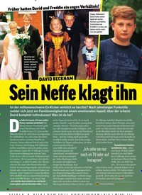 Titelbild der Ausgabe 32/2018 von Früher hatten David und Freddie ein enges Verhältnis! DAVID BECKHAM: Sein Neffe klagt ihn an. Zeitschriften als Abo oder epaper bei United Kiosk online kaufen.