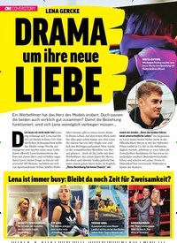 Titelbild der Ausgabe 17/2019 von LENA GERCKE: DRAMA um ihre neue LIEBE. Zeitschriften als Abo oder epaper bei United Kiosk online kaufen.