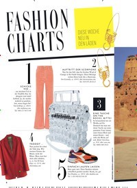 Titelbild der Ausgabe 5/2019 von FASHION CHARTS. Zeitschriften als Abo oder epaper bei United Kiosk online kaufen.