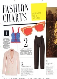 Titelbild der Ausgabe 20/2019 von FASHION CHARTS. Zeitschriften als Abo oder epaper bei United Kiosk online kaufen.