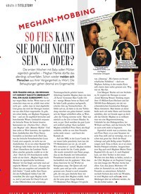 Titelbild der Ausgabe 23/2019 von TITELSTORY: MEGHAN- MOBBING: SO FIES KANN SIE DOCH NICHT SEIN … ODER?. Zeitschriften als Abo oder epaper bei United Kiosk online kaufen.
