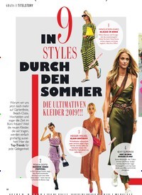 Titelbild der Ausgabe 24/2019 von IN 9 STYLES DURCH DEN SOMMER. Zeitschriften als Abo oder epaper bei United Kiosk online kaufen.