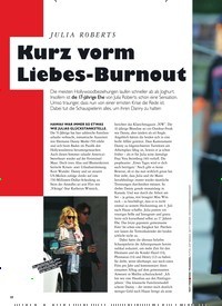 Titelbild der Ausgabe 36/2019 von JULIA ROBERTS: Kurz vorm Liebes-Burnout. Zeitschriften als Abo oder epaper bei United Kiosk online kaufen.