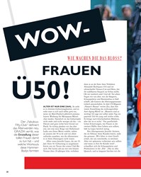 Titelbild der Ausgabe 37/2019 von WIE MACHEN DIE DAS BLOSS? WOW-FRAUEN Ü50!. Zeitschriften als Abo oder epaper bei United Kiosk online kaufen.