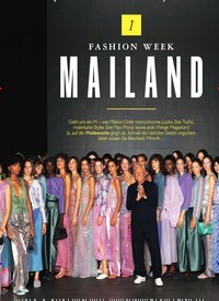 Titelbild der Ausgabe 42/2022 von FASHION WEEK MAILAND. Zeitschriften als Abo oder epaper bei United Kiosk online kaufen.