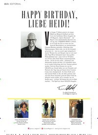 Titelbild der Ausgabe 12/2023 von HAPPY BIRTHDAY, L IEBE HEIDI!. Zeitschriften als Abo oder epaper bei United Kiosk online kaufen.