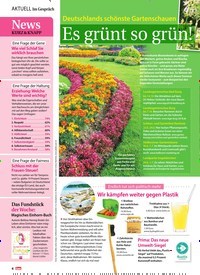 Titelbild der Ausgabe 24/2018 von Im Gespräch: Es grünt so grün!. Zeitschriften als Abo oder epaper bei United Kiosk online kaufen.