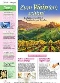 Titelbild der Ausgabe 36/2018 von Zum Wein(en) schön!. Zeitschriften als Abo oder epaper bei United Kiosk online kaufen.