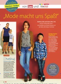 Titelbild der Ausgabe 39/2018 von Großes Mutter-Sohn Styling: „Mode macht uns Spaß!“. Zeitschriften als Abo oder epaper bei United Kiosk online kaufen.