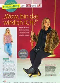 Titelbild der Ausgabe 43/2018 von Großes: Umstyling: „Wow, bin das wirklich ICH?“. Zeitschriften als Abo oder epaper bei United Kiosk online kaufen.