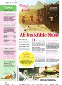 Titelbild der Ausgabe 30/2019 von Plitsch, platsch: Ab ins kühle Nass. Zeitschriften als Abo oder epaper bei United Kiosk online kaufen.