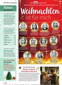 Titelbild der Ausgabe 52/2019 von AKTUELL Im Gespräch: News: KURZ & KNAPP. Zeitschriften als Abo oder epaper bei United Kiosk online kaufen.