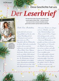 Titelbild der Ausgabe 52/2019 von Diese Geschichte hat uns im Herzen berührt: Der Leserbrief des Jahres. Zeitschriften als Abo oder epaper bei United Kiosk online kaufen.