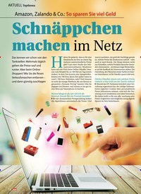 Titelbild der Ausgabe 6/2020 von Topthema: Amazon, Zalando & Co.: So sparen Sie viel Geld: Schnäppchen machen im Netz. Zeitschriften als Abo oder epaper bei United Kiosk online kaufen.