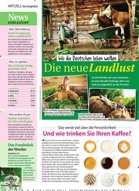 Titelbild der Ausgabe 10/2020 von Wo die Deutschen leben wollen: Die neueLandlust. Zeitschriften als Abo oder epaper bei United Kiosk online kaufen.