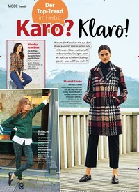 Titelbild der Ausgabe 42/2020 von Trends: Der Top-Trend im Herbst: Karo? Klaro!. Zeitschriften als Abo oder epaper bei United Kiosk online kaufen.