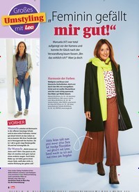 Titelbild der Ausgabe 42/2020 von Großes Umstyling mit Lea „Feminin gefällt mir gut!“. Zeitschriften als Abo oder epaper bei United Kiosk online kaufen.