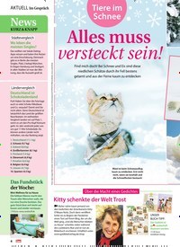 Titelbild der Ausgabe 1/2021 von Im Gespräch: Tiere im Schnee: Alles muss versteckt sein!. Zeitschriften als Abo oder epaper bei United Kiosk online kaufen.