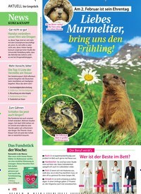 Titelbild der Ausgabe 5/2021 von Im Gespräch: Am 2. Februar ist sein Ehrentag: Liebes Murmeltier, bring uns den Frühling!. Zeitschriften als Abo oder epaper bei United Kiosk online kaufen.