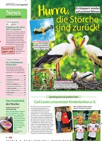 Titelbild der Ausgabe 10/2022 von Hurra, die Störche sind zurück!. Zeitschriften als Abo oder epaper bei United Kiosk online kaufen.