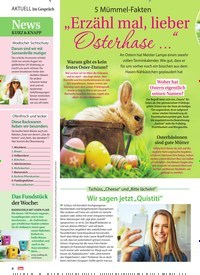 Titelbild der Ausgabe 16/2022 von „Erzähl mal, lieber Osterhase …“. Zeitschriften als Abo oder epaper bei United Kiosk online kaufen.