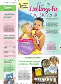 Titelbild der Ausgabe 20/2022 von Was Ihr Lieb lings-Eis über Sie verrät. Zeitschriften als Abo oder epaper bei United Kiosk online kaufen.