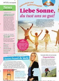 Titelbild der Ausgabe 28/2022 von Liebe Sonne, du tust uns so gut!. Zeitschriften als Abo oder epaper bei United Kiosk online kaufen.