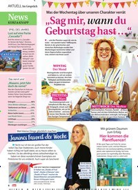 Titelbild der Ausgabe 36/2022 von „Sag mir, wann du Geburtstag hast …“. Zeitschriften als Abo oder epaper bei United Kiosk online kaufen.