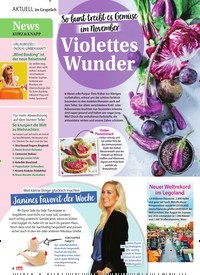 Titelbild der Ausgabe 46/2022 von Violettes Wunder. Zeitschriften als Abo oder epaper bei United Kiosk online kaufen.