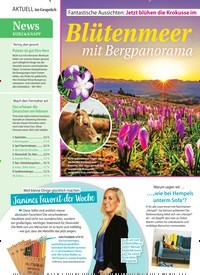 Titelbild der Ausgabe 10/2024 von Blütenmeer mit Bergpanorama. Zeitschriften als Abo oder epaper bei United Kiosk online kaufen.