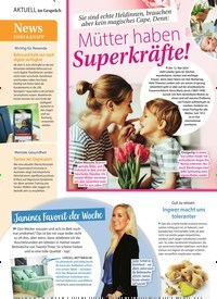 Titelbild der Ausgabe 20/2024 von Mütter haben Superkräfte!. Zeitschriften als Abo oder epaper bei United Kiosk online kaufen.