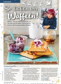 Titelbild der Ausgabe 1/2019 von Familinküch: So lieben wir Waffeln!. Zeitschriften als Abo oder epaper bei United Kiosk online kaufen.