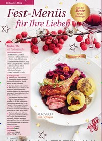 Titelbild der Ausgabe 1/2021 von Weihnachts-Menü: Fest-Menüs für Ihre Lieben. Zeitschriften als Abo oder epaper bei United Kiosk online kaufen.