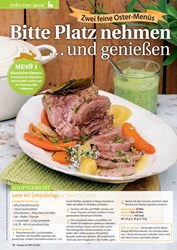 Titelbild der Ausgabe 3/2021 von Großes Oster-Special: Bitte Platz nehmen … und genießen. Zeitschriften als Abo oder epaper bei United Kiosk online kaufen.