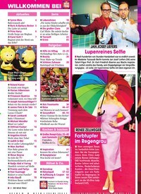 Titelbild der Ausgabe 42/2019 von RENEE ZELLWEGER: Farbtupfer im Regengrau. Zeitschriften als Abo oder epaper bei United Kiosk online kaufen.
