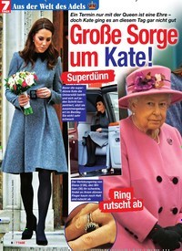 Titelbild der Ausgabe 13/2019 von Große Sorge um Kate!. Zeitschriften als Abo oder epaper bei United Kiosk online kaufen.