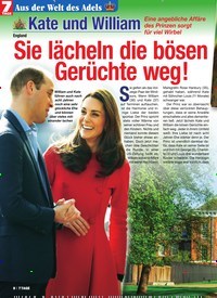 Titelbild der Ausgabe 17/2019 von Kate und William: Sie lächeln die bösen Gerüchte weg!. Zeitschriften als Abo oder epaper bei United Kiosk online kaufen.