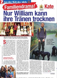 Titelbild der Ausgabe 29/2019 von England: Kate: Familiendrama !: Nur William kann ihre Tränen trocknen. Zeitschriften als Abo oder epaper bei United Kiosk online kaufen.