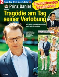 Titelbild der Ausgabe 36/2019 von Prinz Daniel: Tragödie am Tag seiner Verlobung. Zeitschriften als Abo oder epaper bei United Kiosk online kaufen.