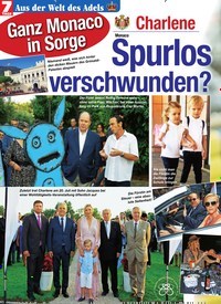 Titelbild der Ausgabe 37/2019 von Charlene: Spurlos verschwunden?. Zeitschriften als Abo oder epaper bei United Kiosk online kaufen.