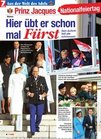 Titelbild der Ausgabe 48/2019 von Prinz Jacques: Hier übt er schon mal Fürst. Zeitschriften als Abo oder epaper bei United Kiosk online kaufen.
