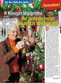 Titelbild der Ausgabe 49/2019 von Aus der Welt des Adels: Königin Margrethe. Zeitschriften als Abo oder epaper bei United Kiosk online kaufen.