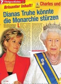 Titelbild der Ausgabe 43/2020 von Titelgeschichte: Brisanter Inhalt ! Charles und die Queen: England: Dianas Truhe könnte die Monarchie stürzen. Zeitschriften als Abo oder epaper bei United Kiosk online kaufen.