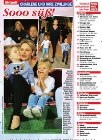 Titelbild der Ausgabe 50/2018 von CHARLENE UND IHRE ZWILLINGE: Sooo süß!. Zeitschriften als Abo oder epaper bei United Kiosk online kaufen.