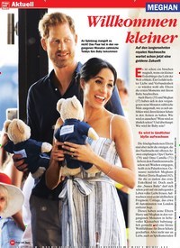 Titelbild der Ausgabe 16/2019 von MEGHANUND HARRY: Willkommen im Leben, kleiner Schatz!. Zeitschriften als Abo oder epaper bei United Kiosk online kaufen.